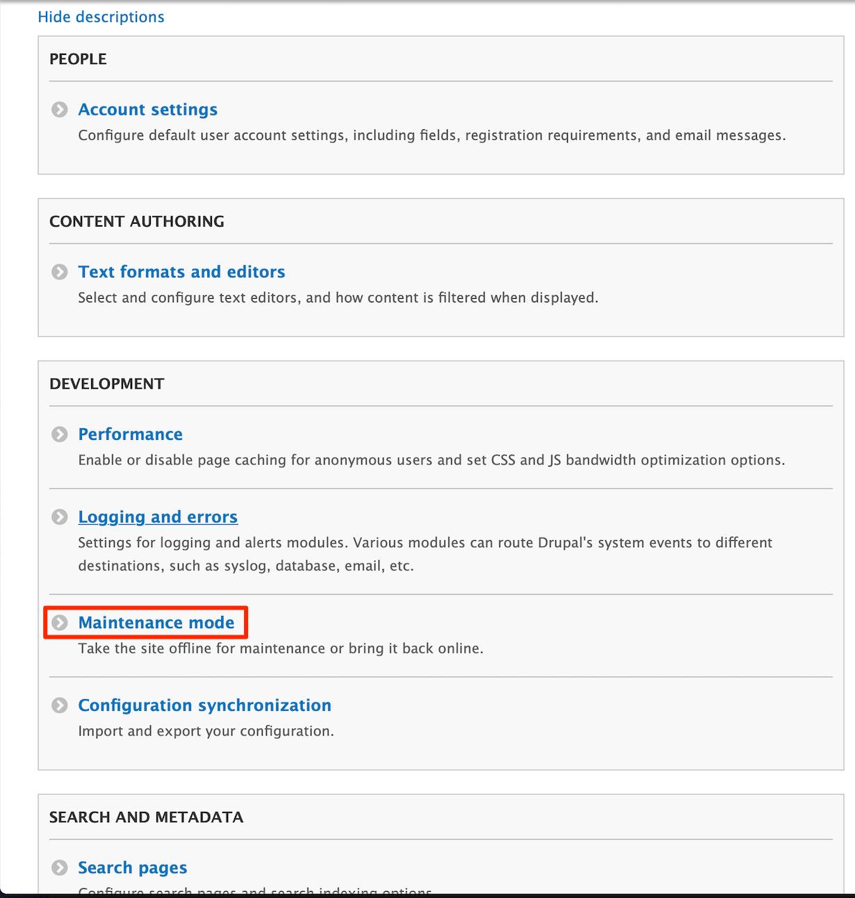 Maintenance Mode Maintenance Mode